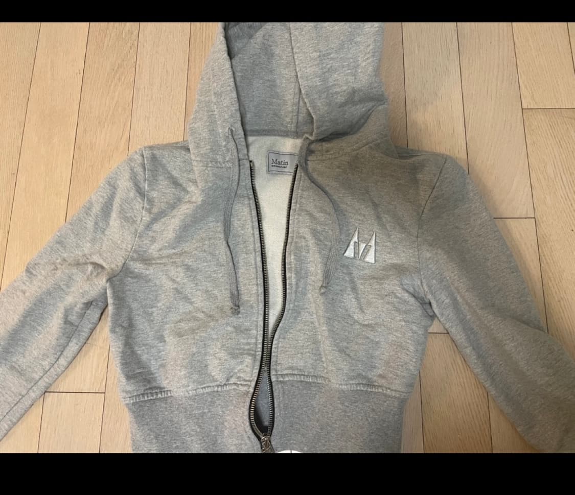 마뗑킴 크롭 후드 집업  상품이미지3