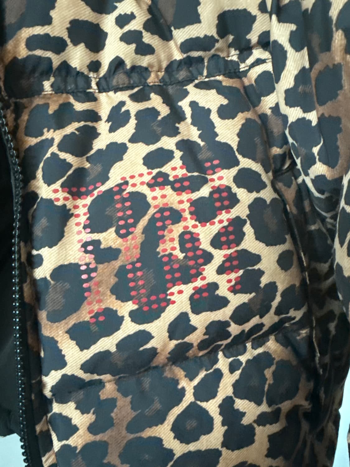 toh 티오에이치 레오파드 숏패딩 점퍼 상품이미지3