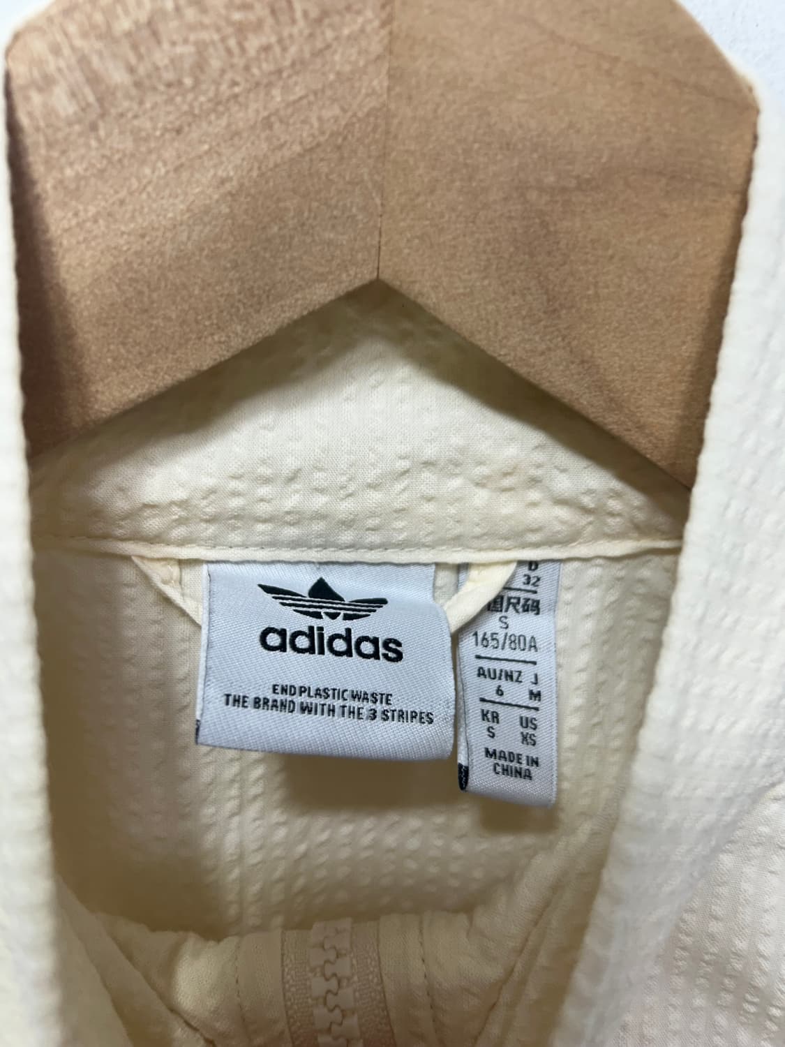 아디다스 아노락 여성 베이지 긴팔 여름 S  상품이미지4