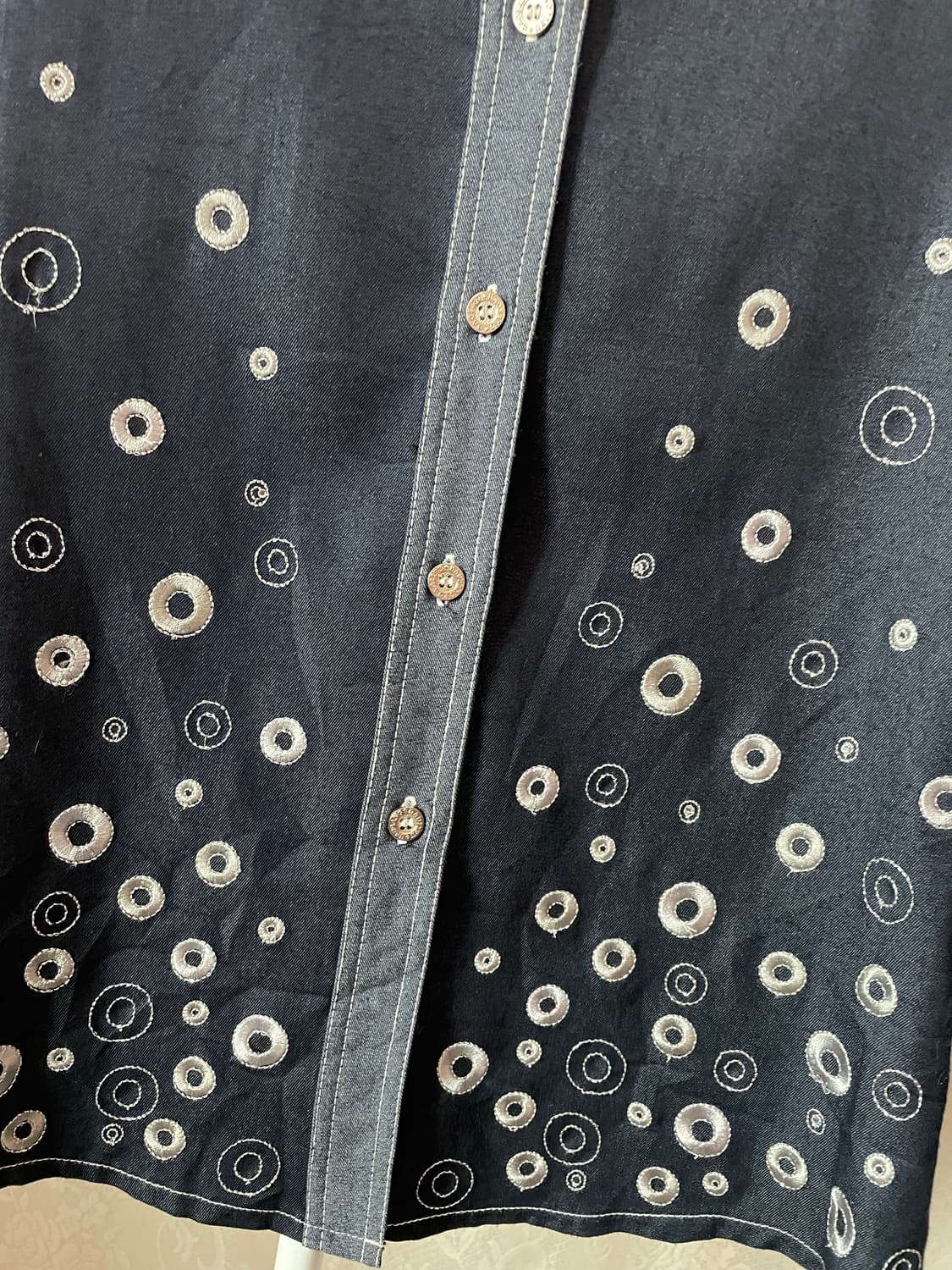 도트 플라워 자수 블라우스 상품이미지2