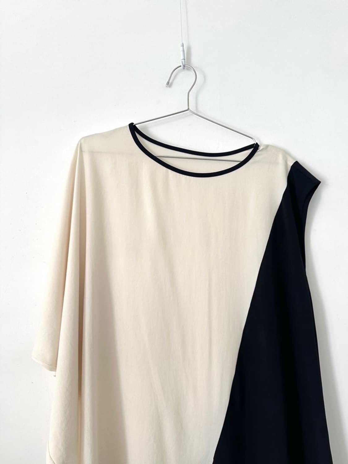 Unbalanced drape top & ops  상품이미지6