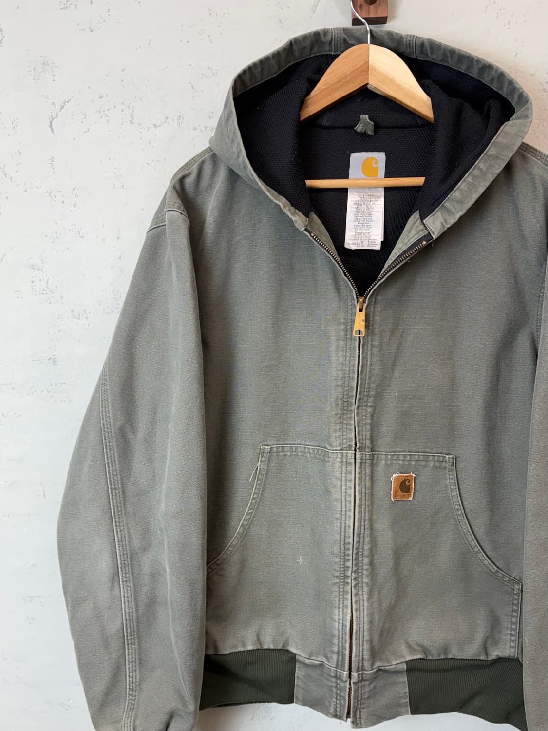 칼하트 오리지날 J208 모스 덕액티브 자켓 상품이미지5