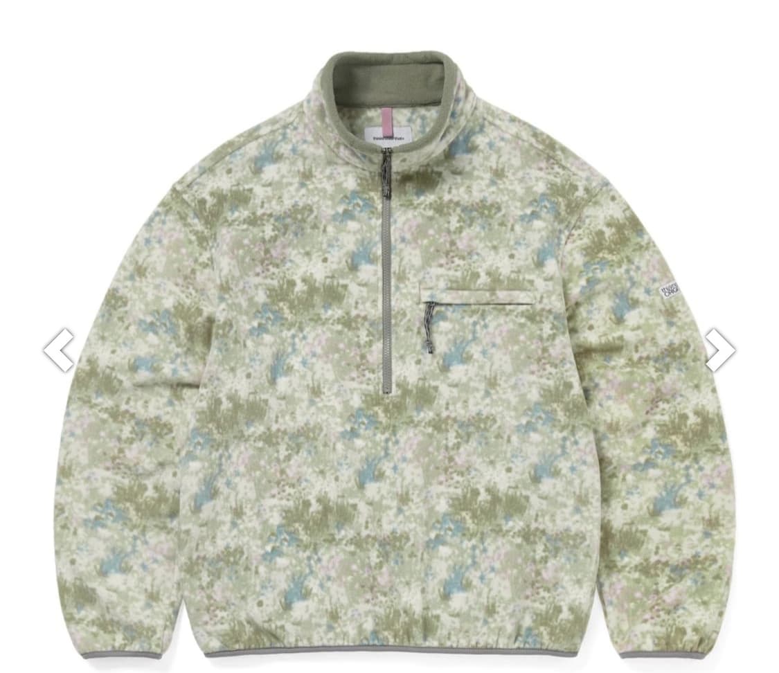 디스이즈네버댓 플리스 풀오버 플로럴 아이보리 XL 새상품 상품이미지1