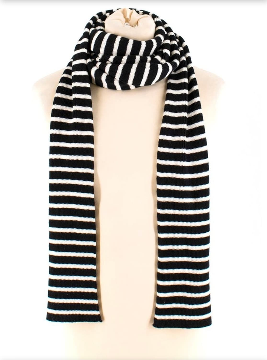 생로랑 검흰 스트라이프 목도리 상품이미지2