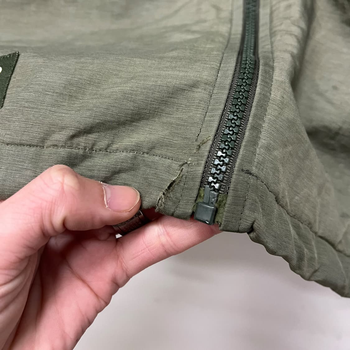 90s MLB 오클랜드 애슬레틱 플리스 후드 베스트 조끼 95 상품이미지6