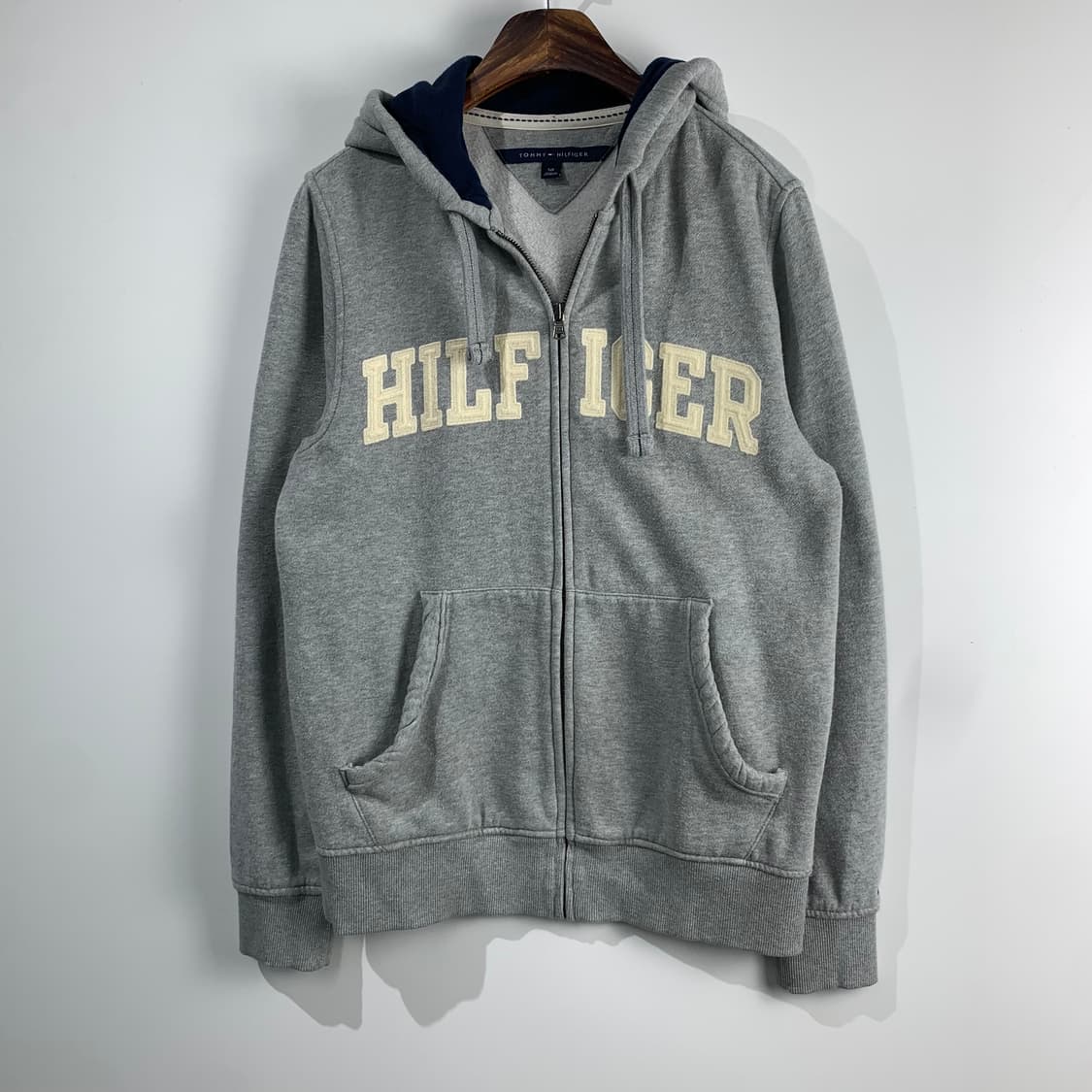 타미힐피거 스펠아웃 그레이 후드집업 상품이미지2