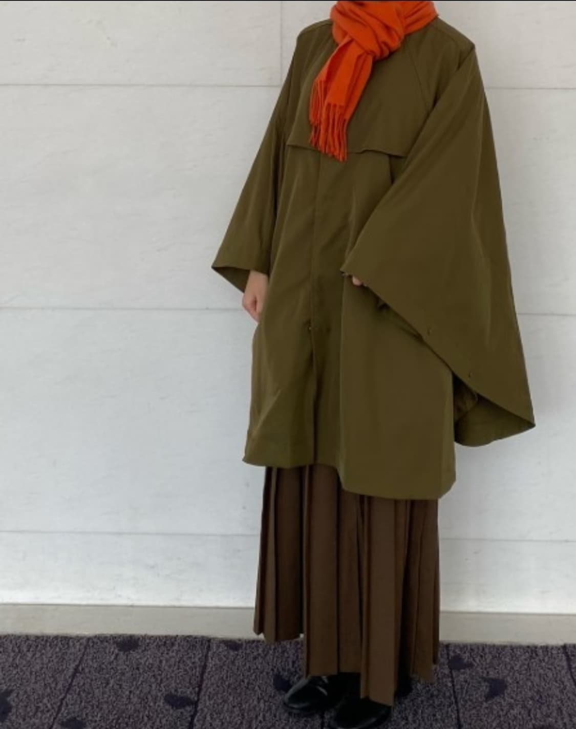 스탠드 카라 판쵸 상품이미지1