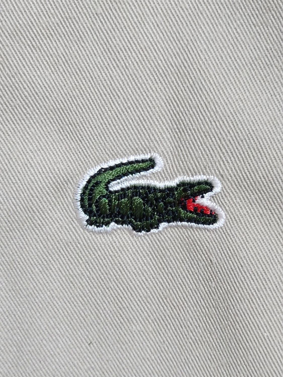 (L) 라코스테 블루종 점퍼 베이지 로고 자켓 캐주얼  상품이미지4