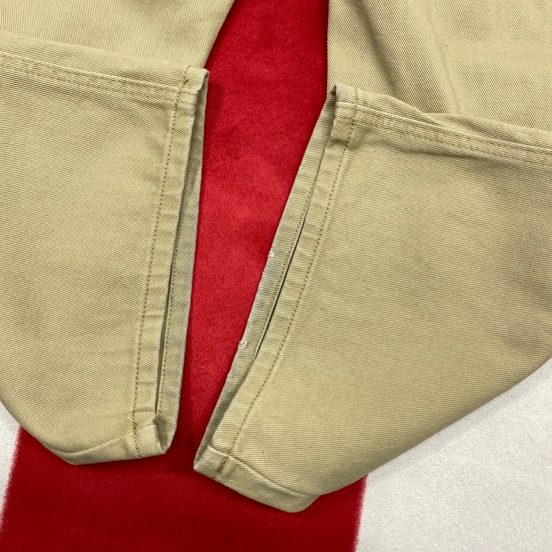 빈티지 와이드 더블니 팬츠 L 상품이미지5