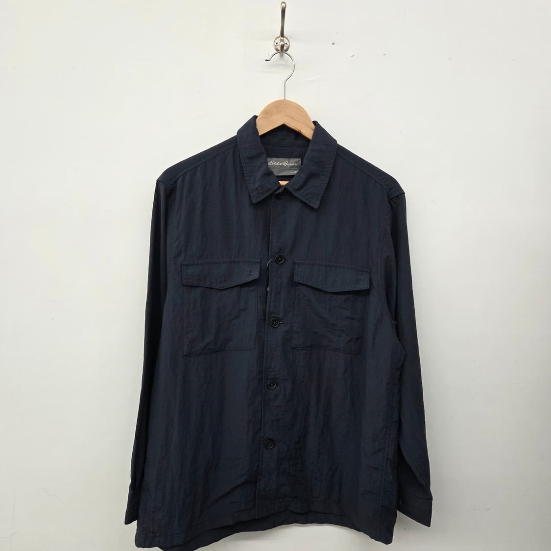 에디바우어 네이비 포켓 셔츠 남방 남L 상품이미지1