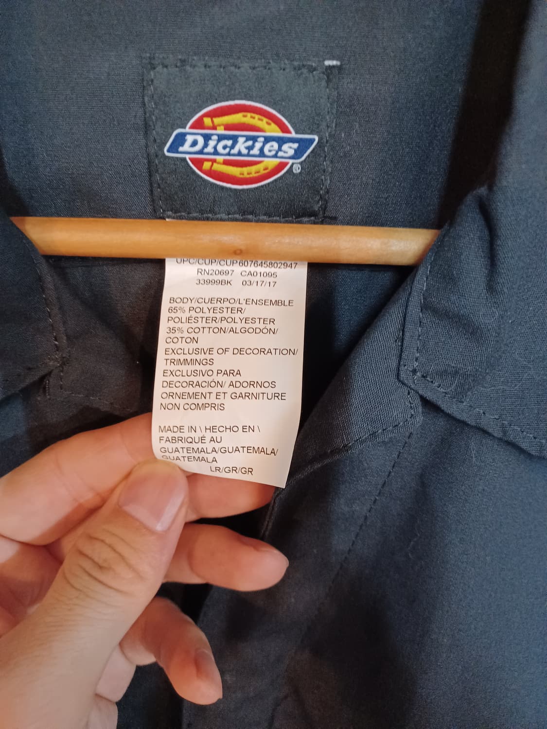 디키즈 반팔 점프수트오버롤  블랙 L 상품이미지3