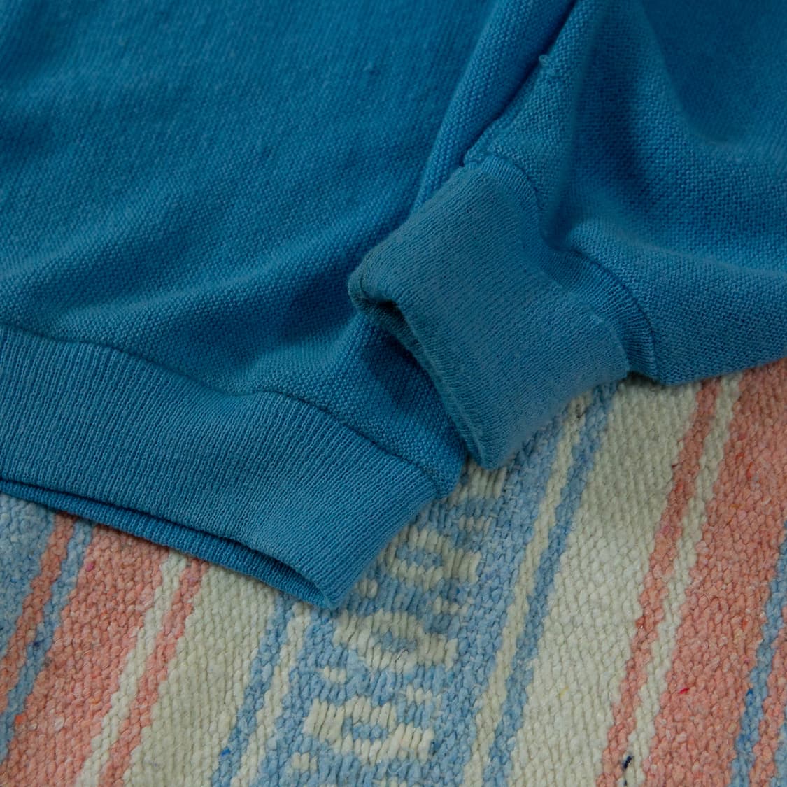 70s IZOD 라코스테 아크릴 가디건 하늘색 상품이미지5