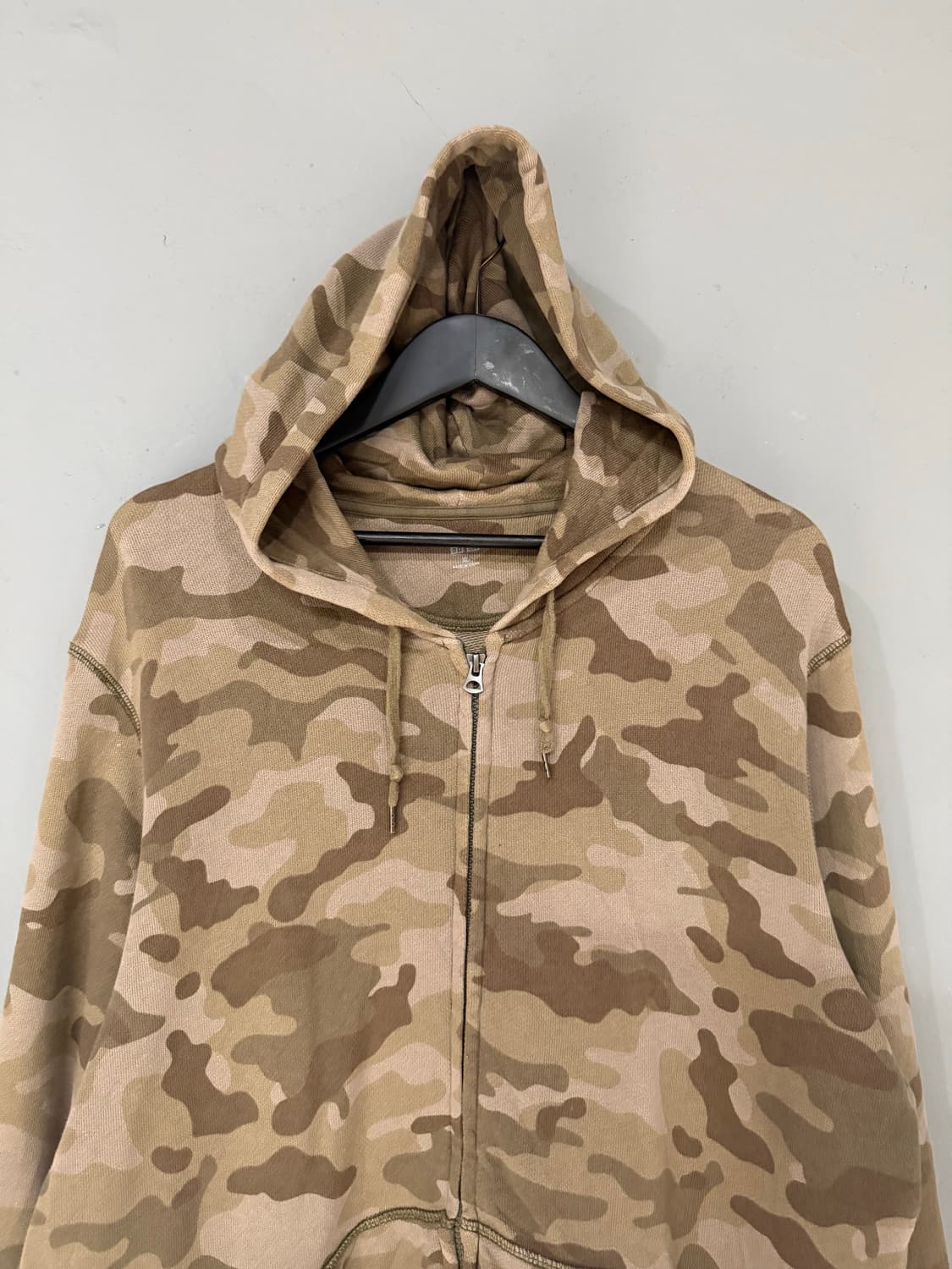 camo pattern 2-way hood zip-up 상품이미지5