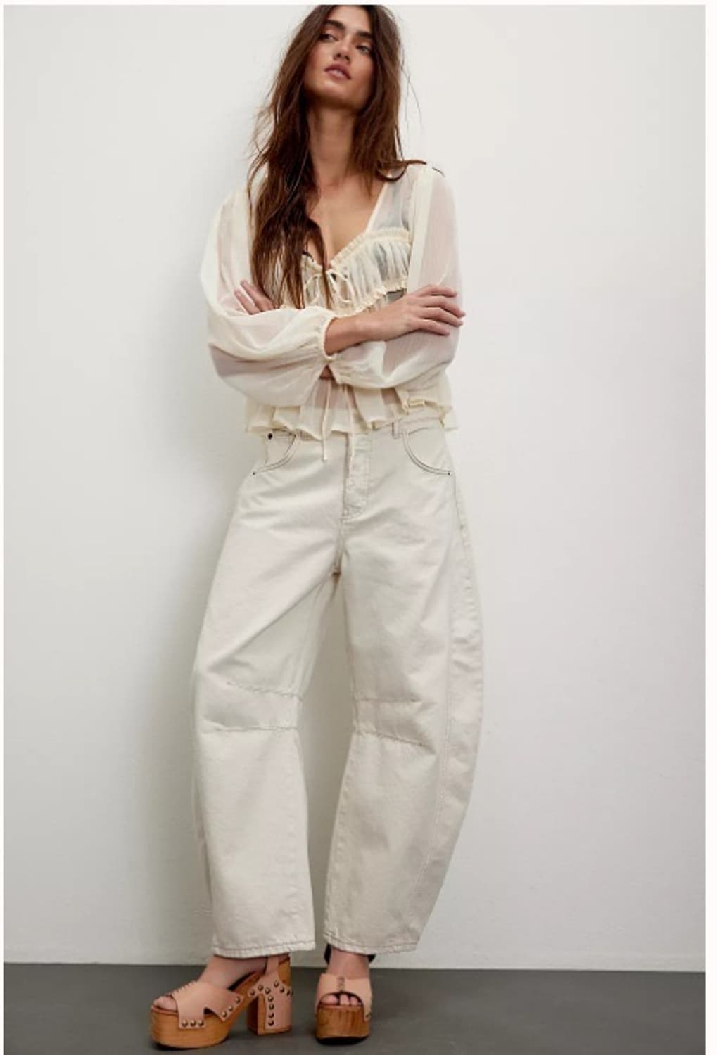Free People 프리피플 미드라이즈 배럴진 상품이미지1