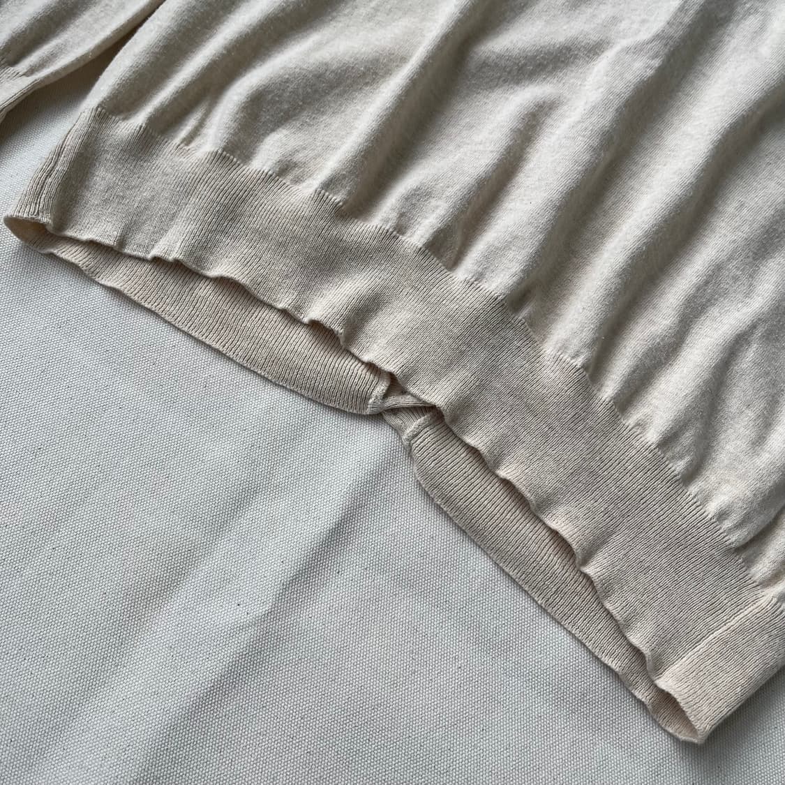 00s 셀린느 베이지 미니멀 코튼 가디건 상품이미지10