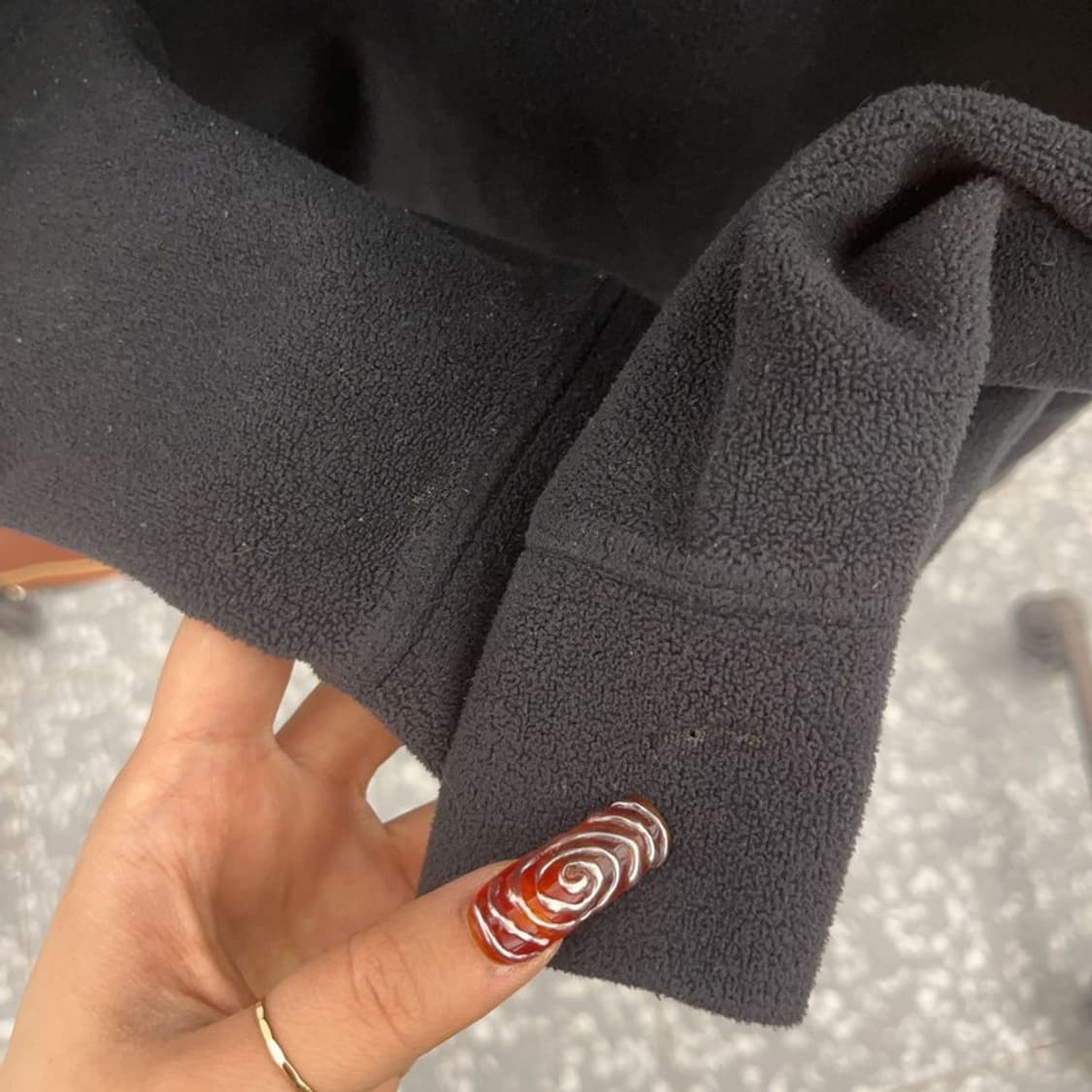 스투시 올드스쿨 베이직 빈티지 무지 후드집업 L C09432 상품이미지7