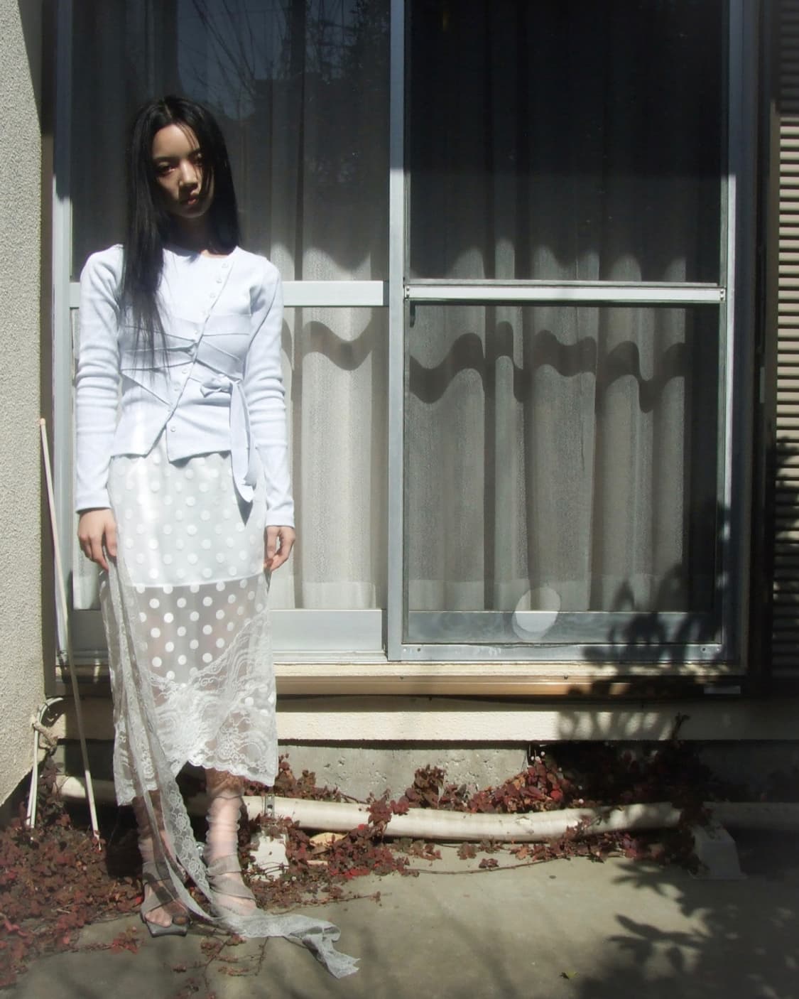 oshigh 레이스 도트 스커트 상품이미지1