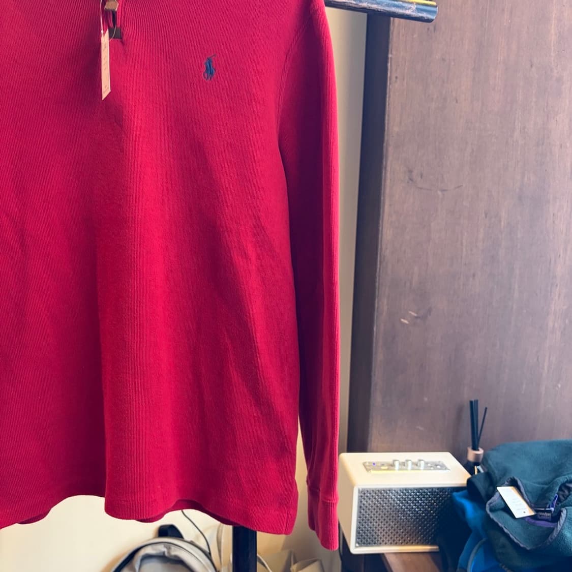 15760 - 폴로 랄프로렌 레드 반집업 니트 상품이미지4