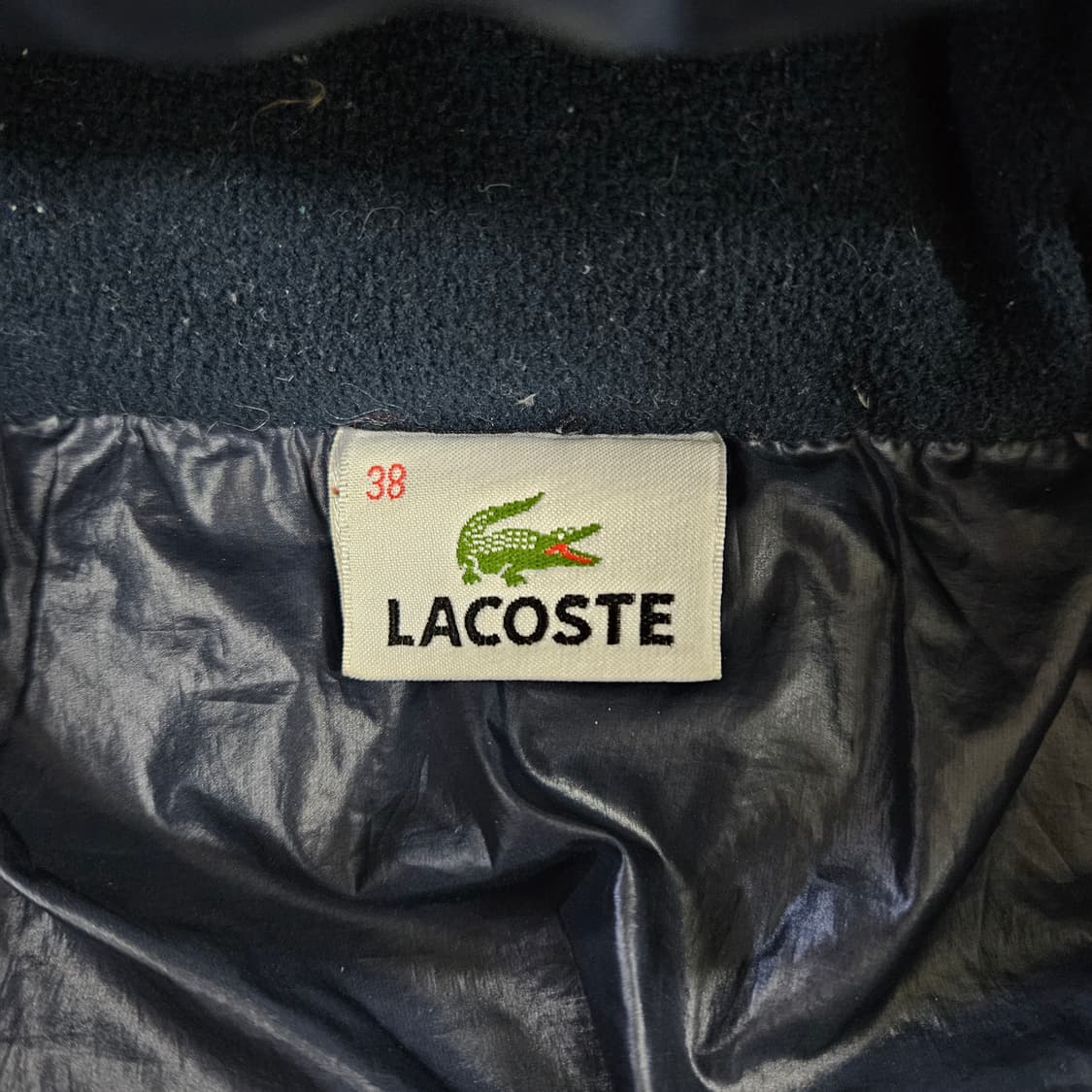 [38] 라코스테 여성 구스다운 네이비 후드 패딩 자켓 0114YH1 상품이미지3