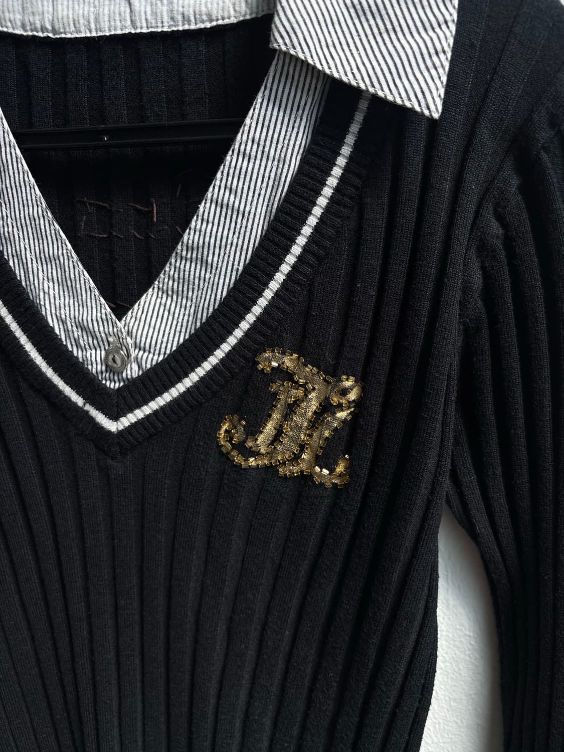 Vintage Collar Layered Knit  상품이미지7