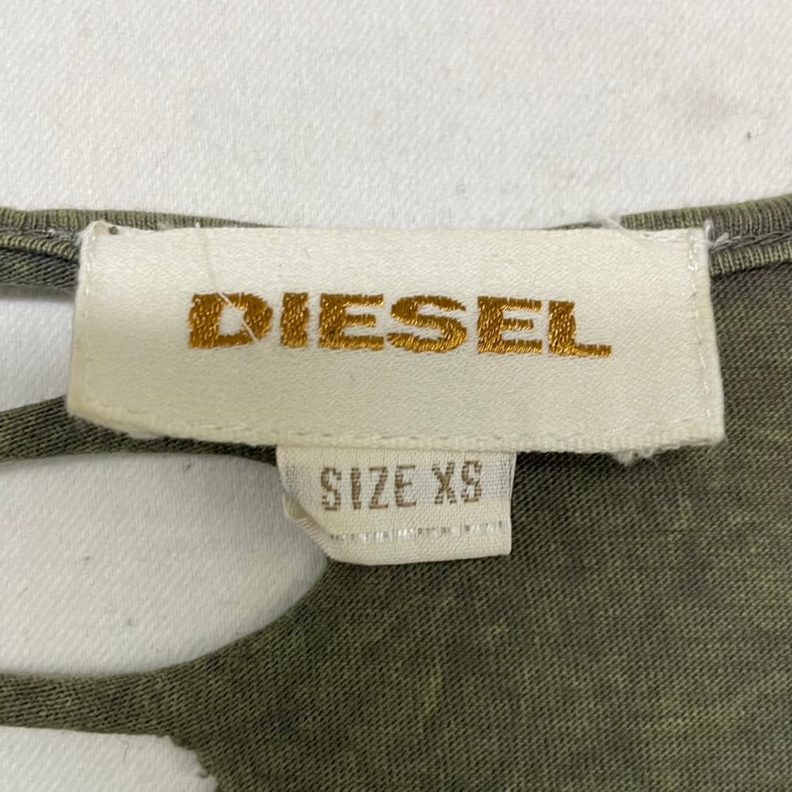 디젤 Diesel y2k 그물 피그먼트 다이드 반팔 티셔츠 상품이미지6