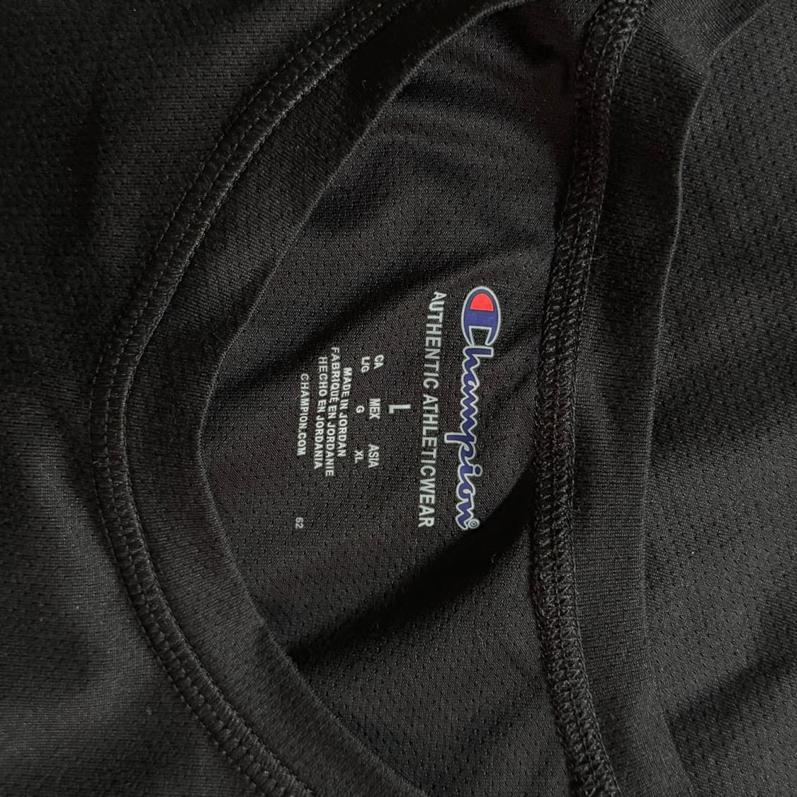 [L] 챔피온 블랙 기능성 반팔티 상품이미지5