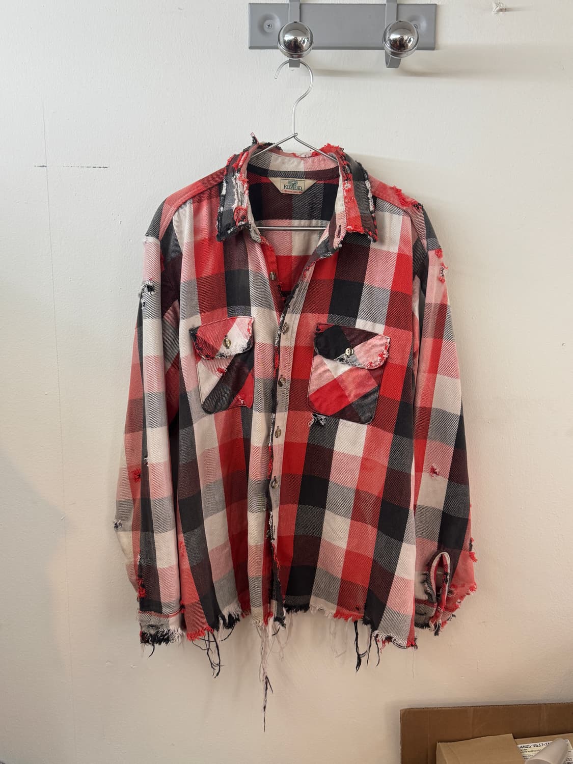 Hard faded 90s flannel button up shirt 상품이미지1