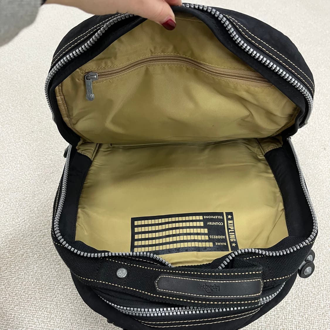 실측확인 키플링 백팩 가방 0122M2 상품이미지6