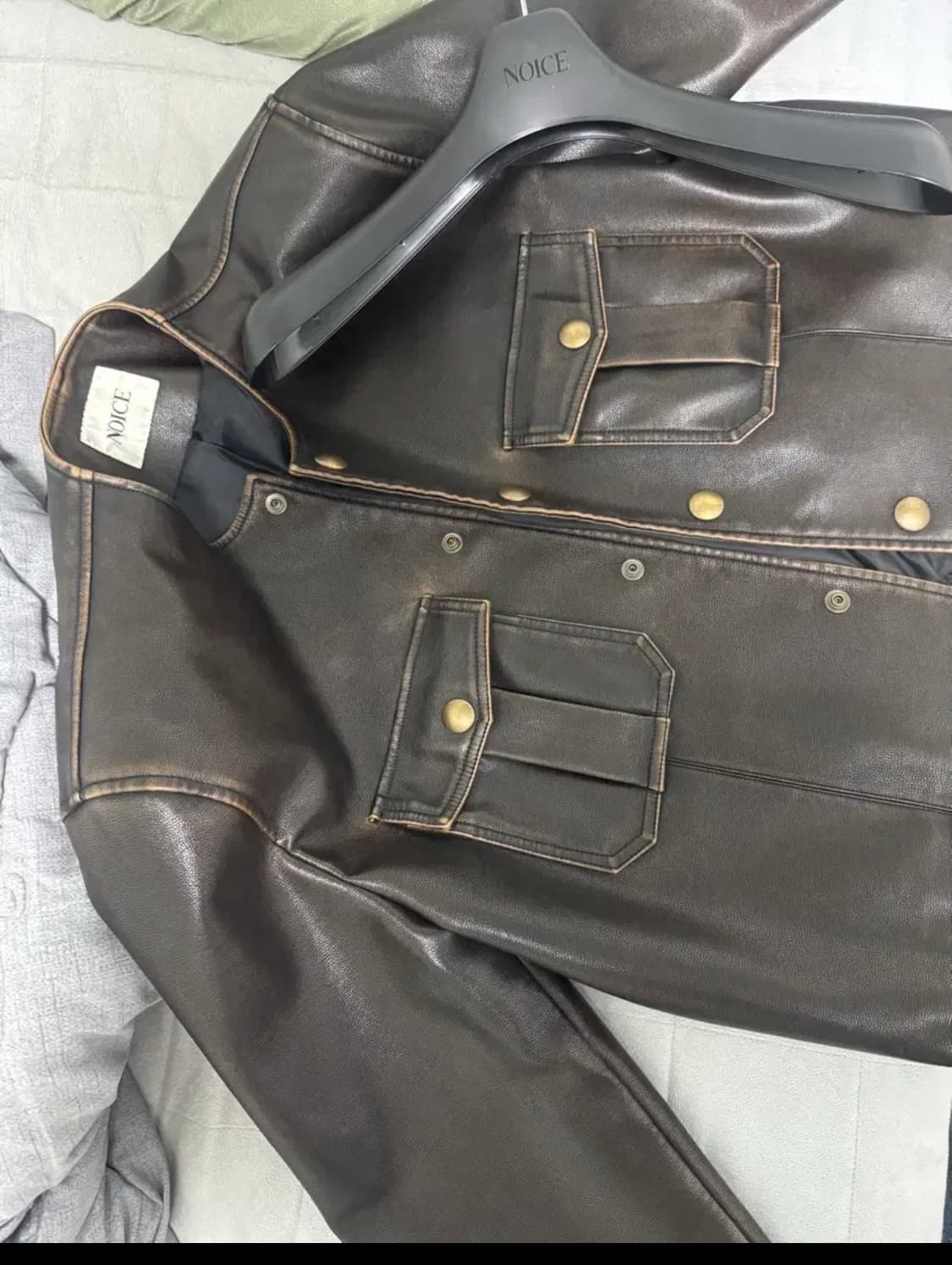 노이스 퓨어 레더 브라운 L사이즈 판매 상품이미지2