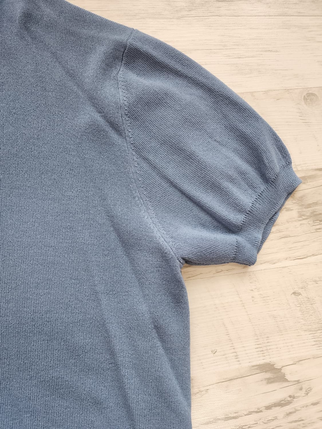 SUARE 수아레 반팔 카라 니트 티셔츠 팜. L(100~103) 사이즈 상품이미지4