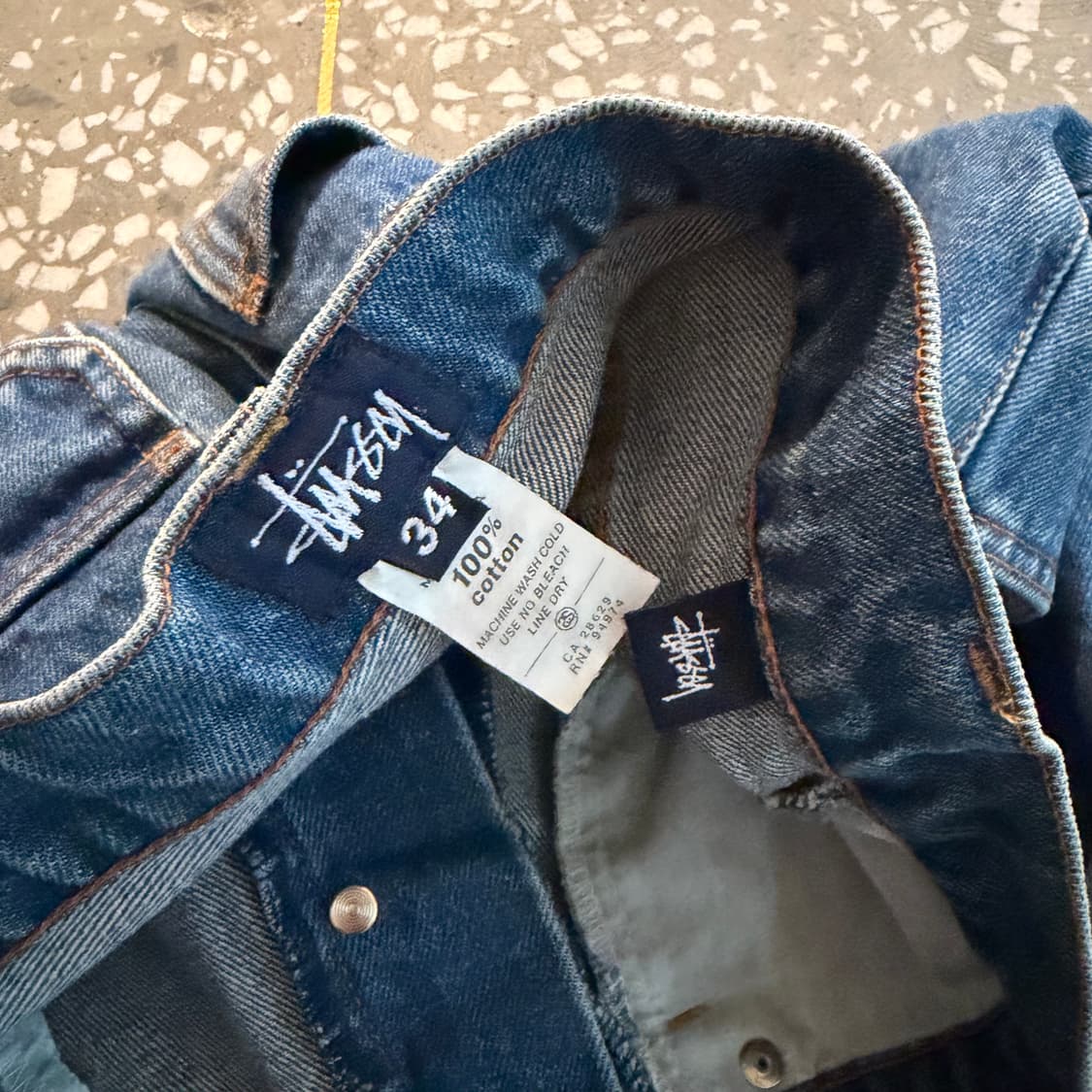90s 올드 스투시 데님 팬츠 상품이미지10