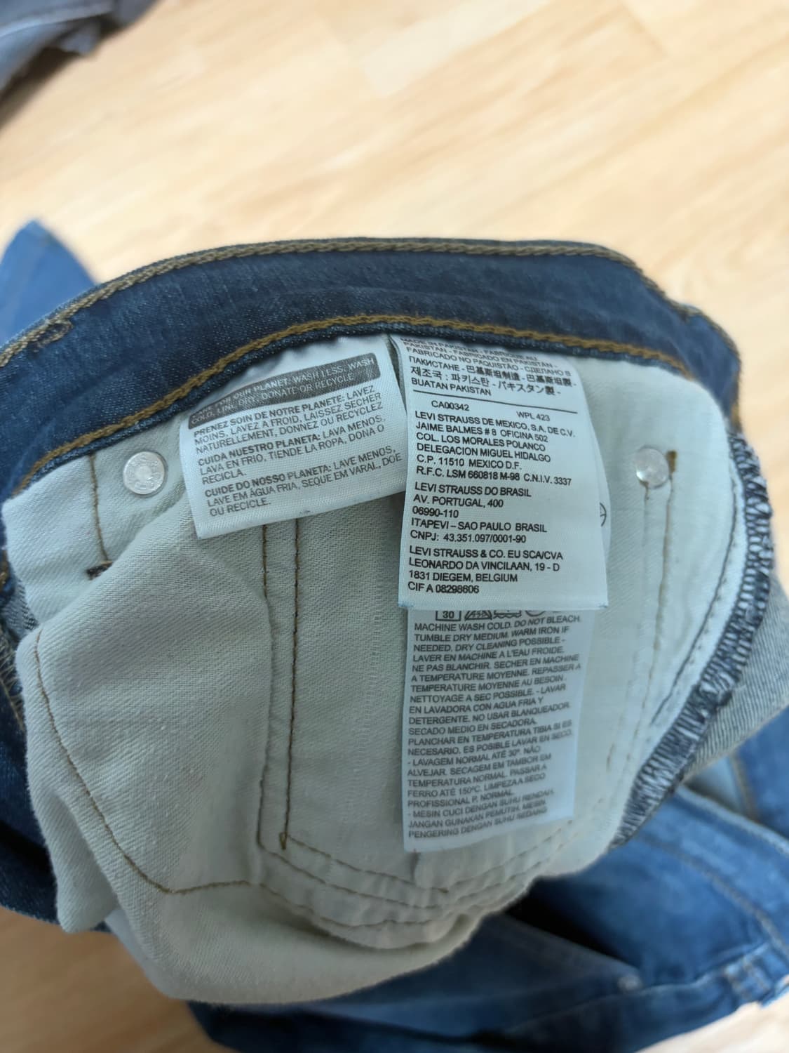 리바이스 505 청바지 W32 L30 상품이미지5