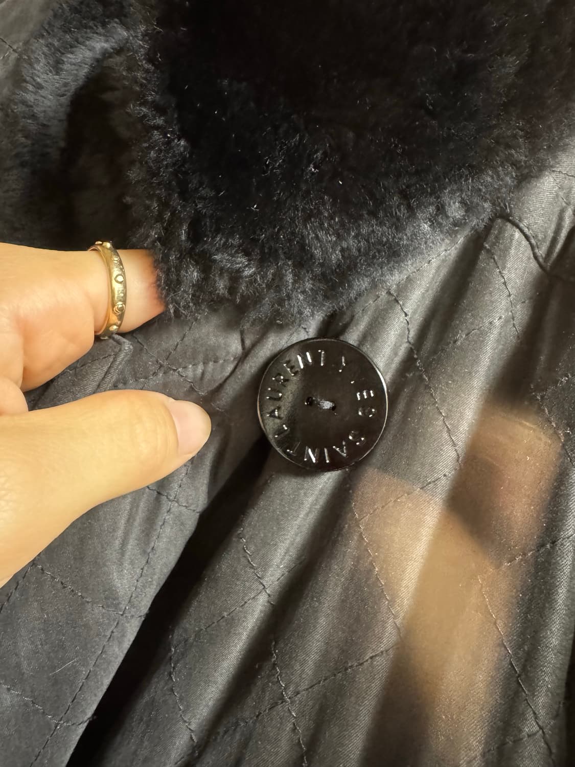 Yves Saint Laurent의 퀼팅 코트s-m 상품이미지2