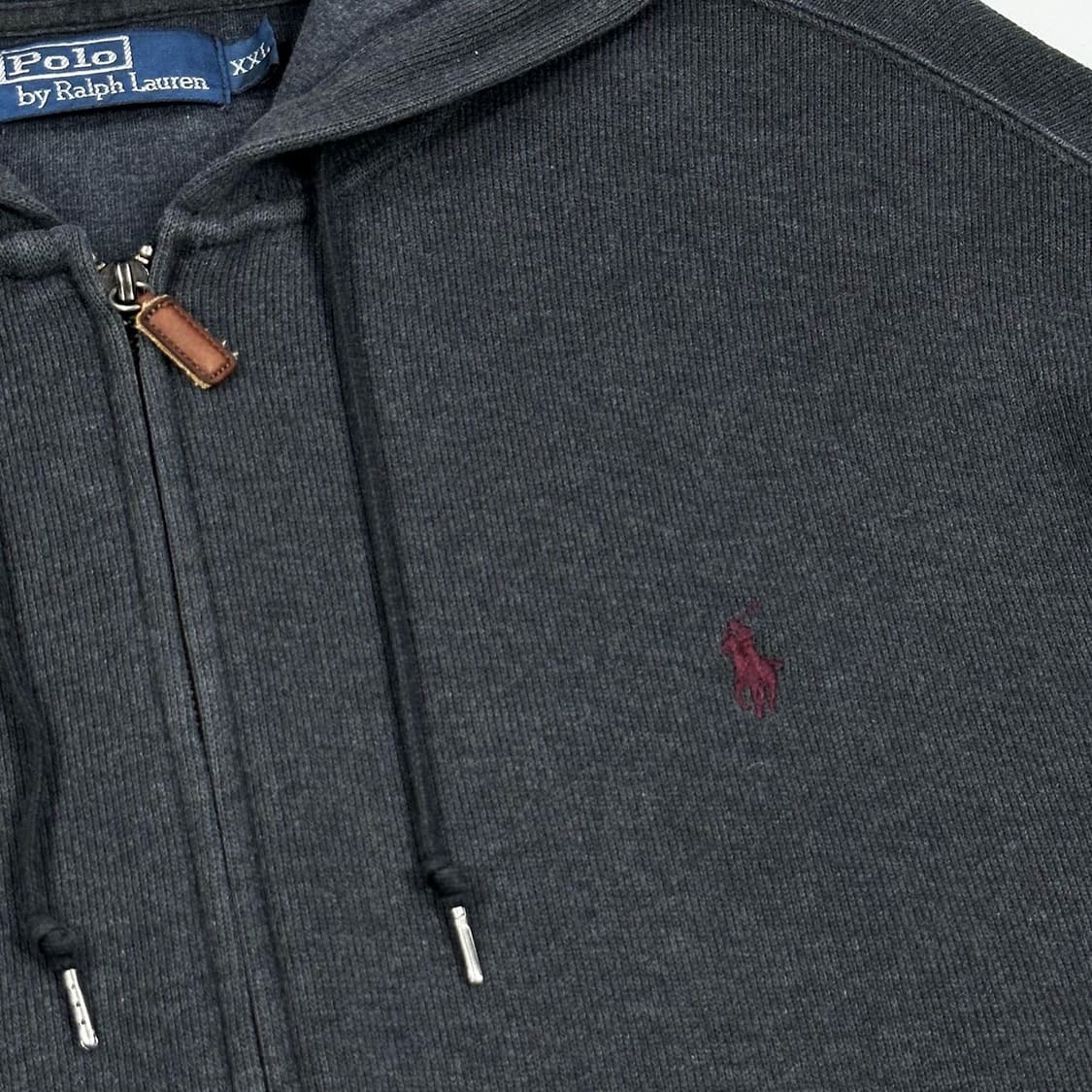 폴로 랄프로렌 포니 차콜 후드집업 (XXL) 상품이미지3