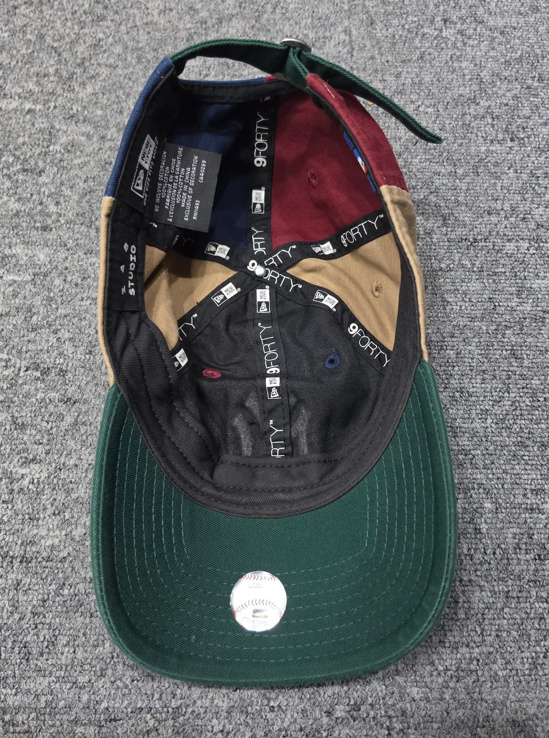 뉴에라 x 아이앱스튜디오 뉴욕 양키스 멀티컬러 패치워크 볼캡 모자 상품이미지6