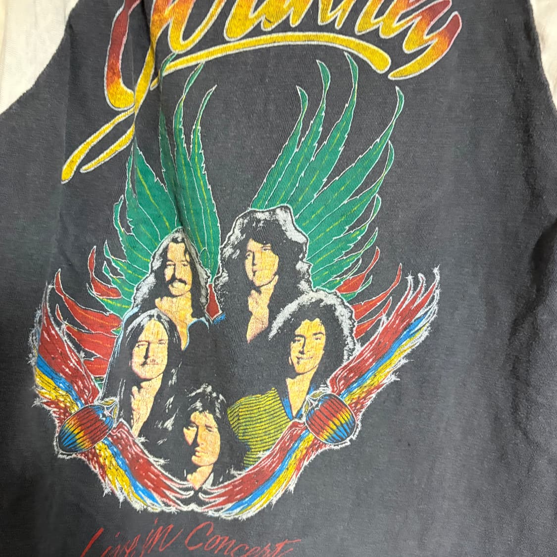 70s journey 빈티지 래글런 밴드티 S 상품이미지6