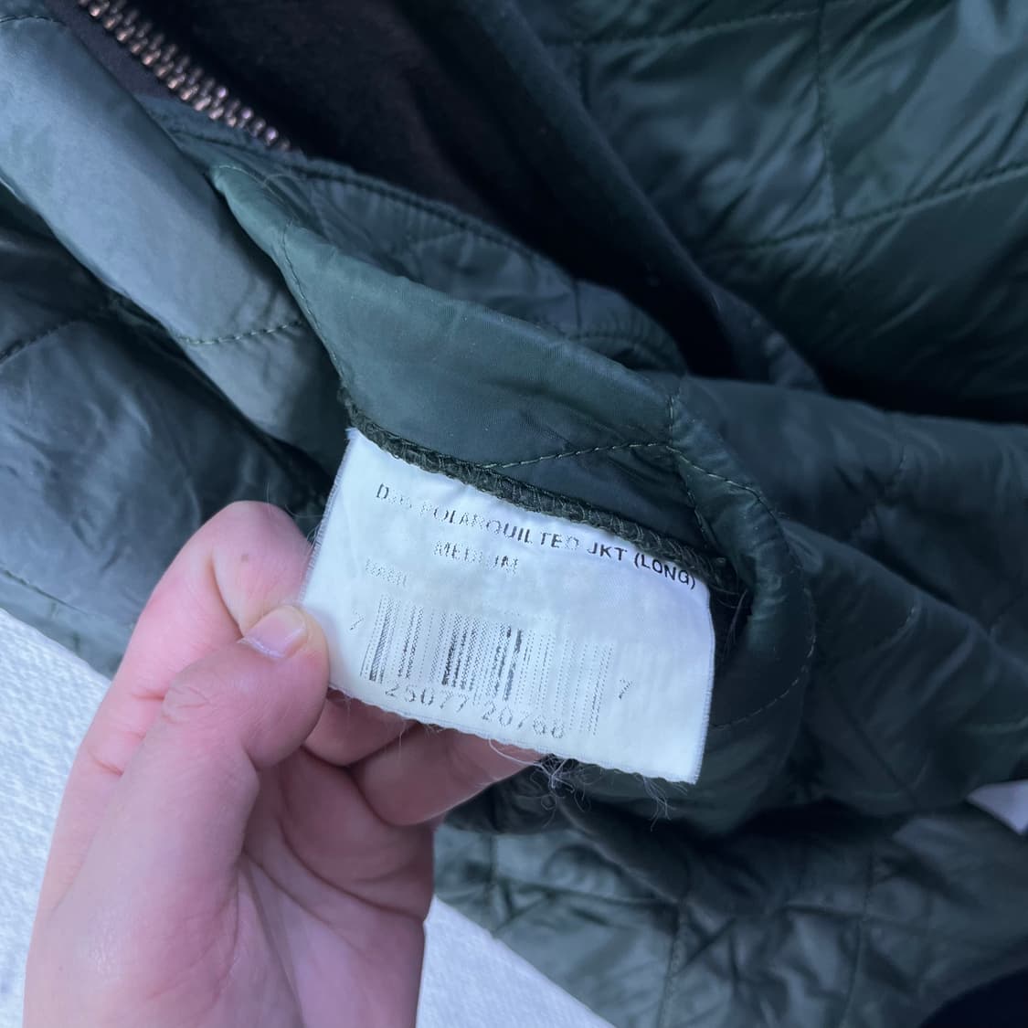 105 바버인터네셔널 90s 카키 퀄팅 자켓 상품이미지7