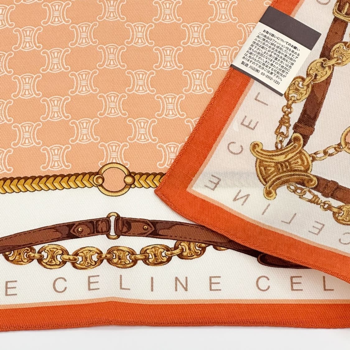 (새상품) celine / 셀린느 실크혼방 쁘띠스카프 상품이미지5