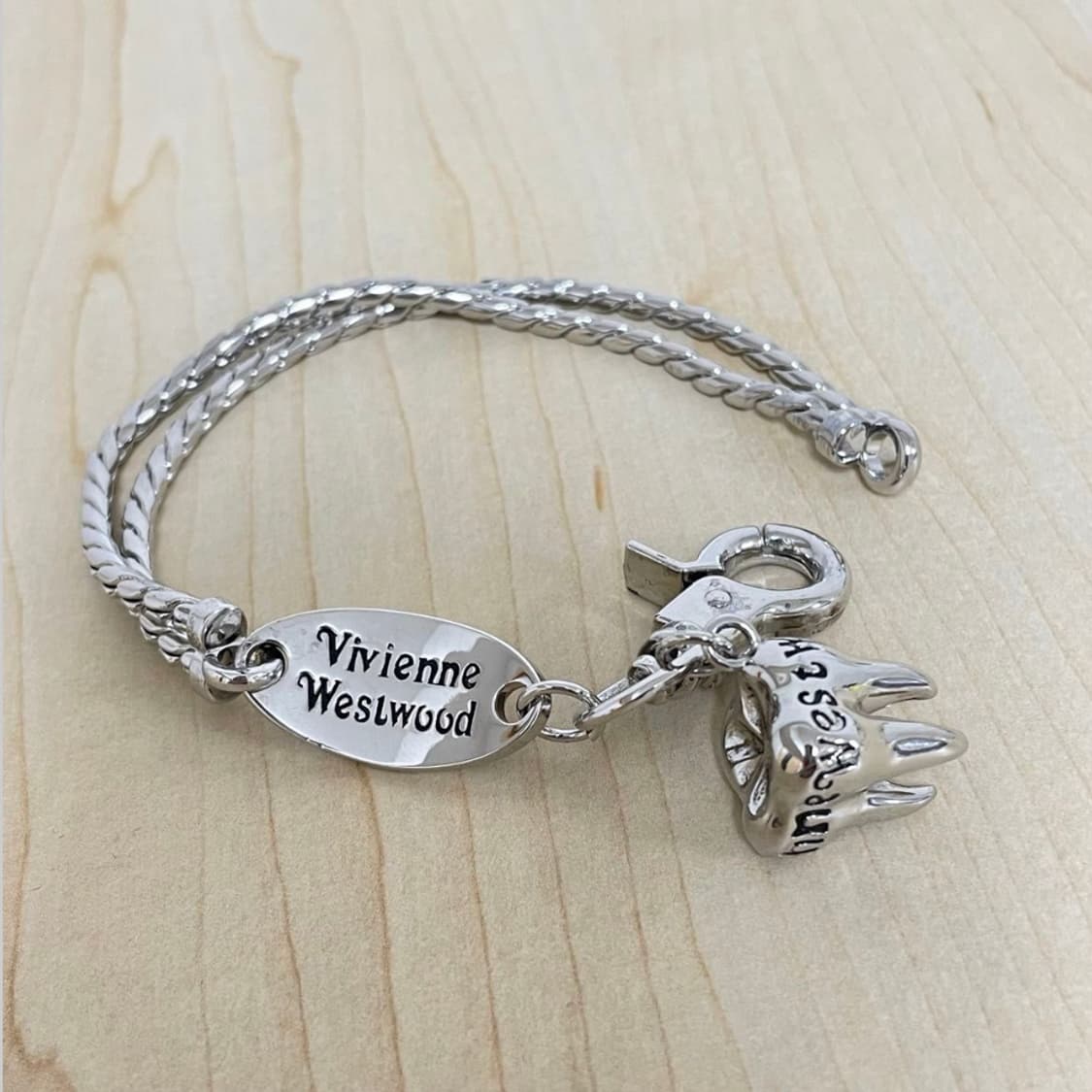 비비안웨스트우드 아카이브 이빨 orb 로고 팔찌 상품이미지2