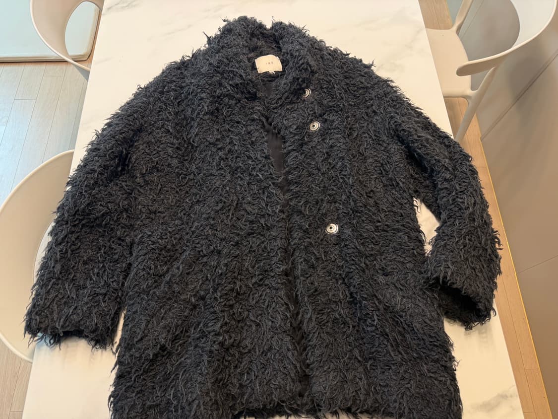 IRO 이로 부클레 퍼 코트 M 정품 상품이미지8