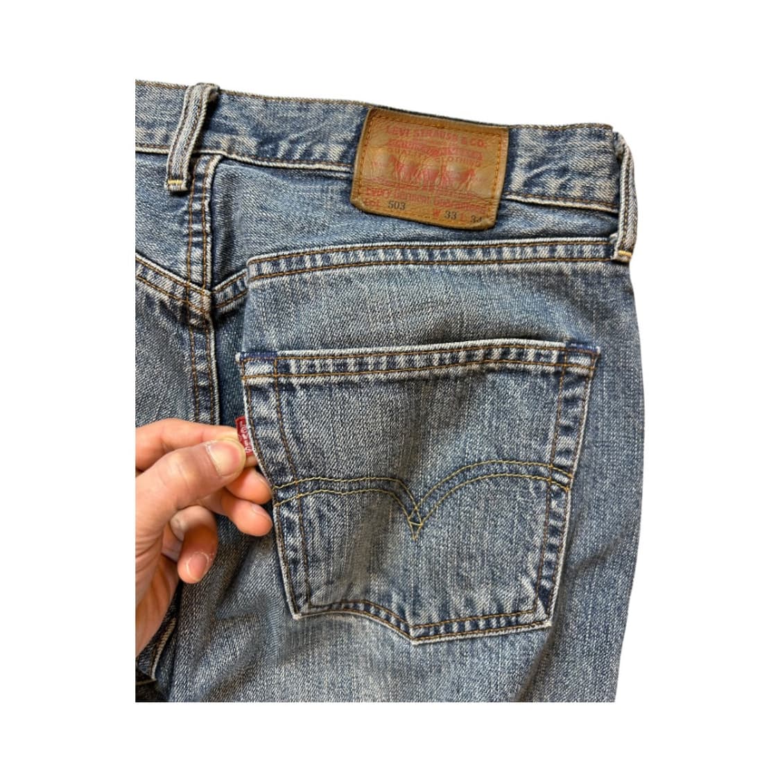 L) 리바이스 00s JPN 503 워시드 데님팬츠 BD-011 상품이미지3