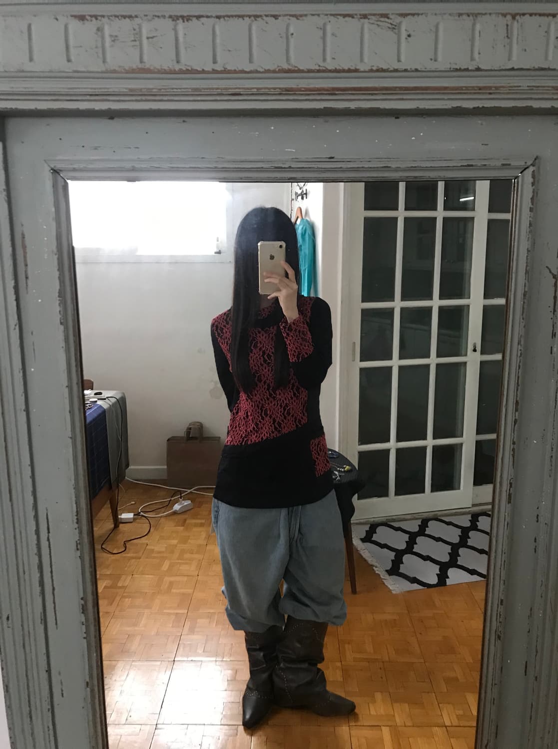 vintage lace pocket top 상품이미지3