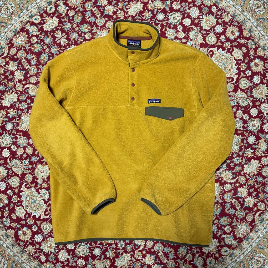 파타고니아 신칠라 플리스 스냅티 머스타드 상품이미지1