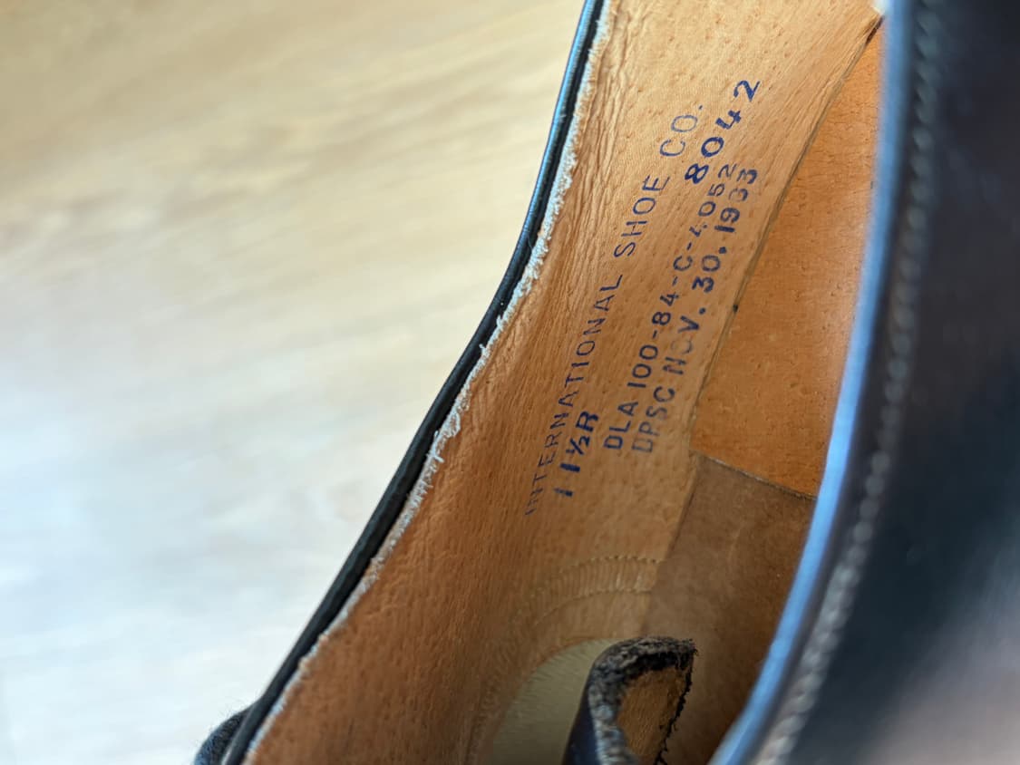 [11.5R, Almost New] 미 해군 단화 (서비스 슈즈) 상품이미지7