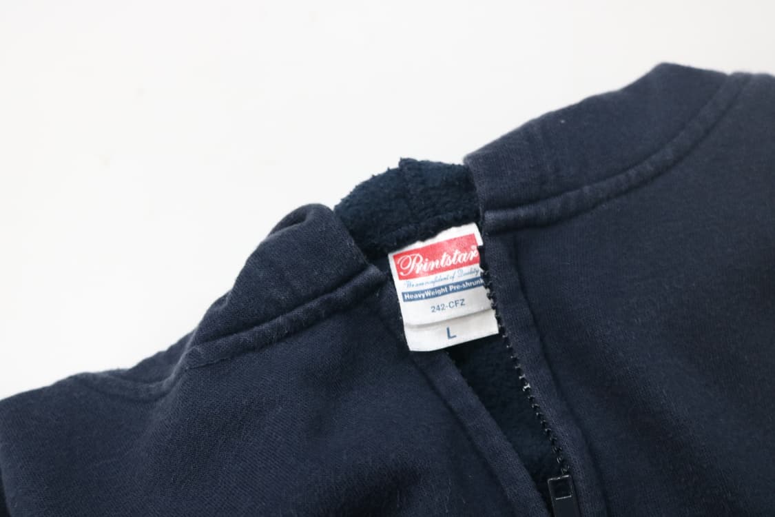 빈티지 가라테 도장 네이비 후드 집업 (L) 상품이미지10