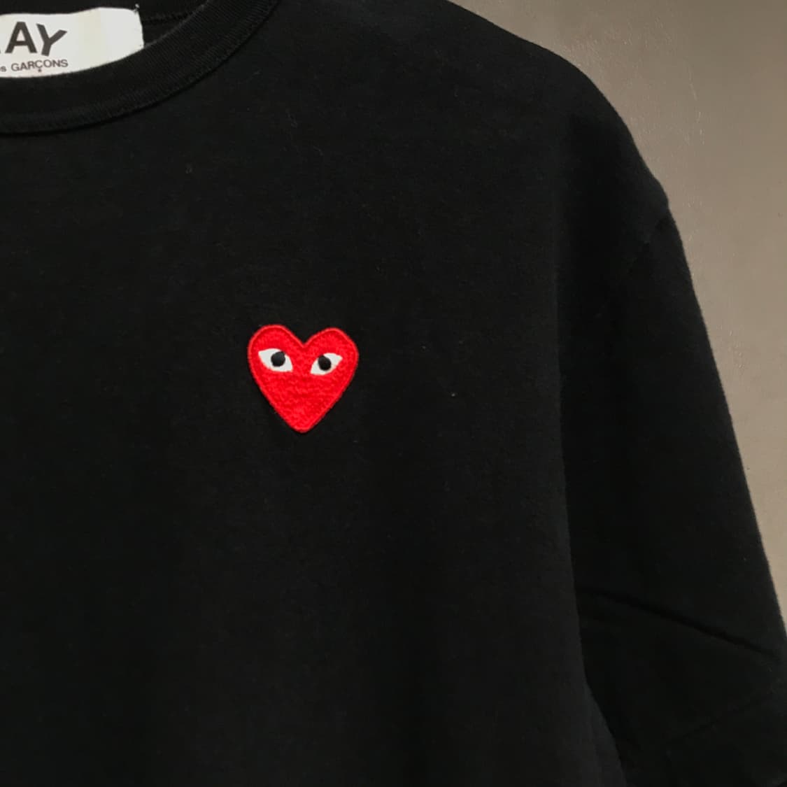 꼼데가르송 와펜 반팔 티셔츠 블랙 XL 상품이미지4