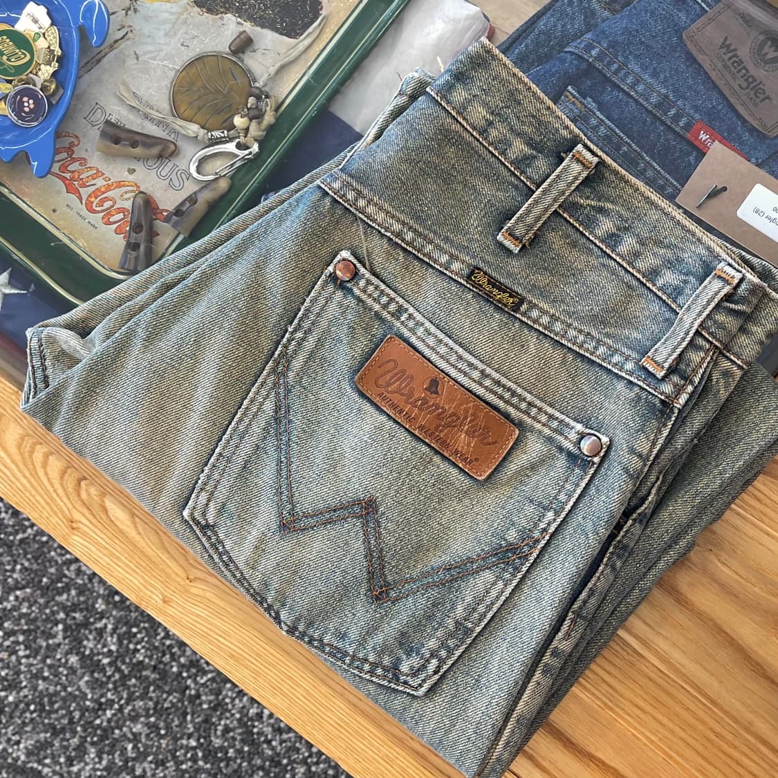 90s 랭글러 재팬 셀비지 데님 made in JAPAN (32) 상품이미지1