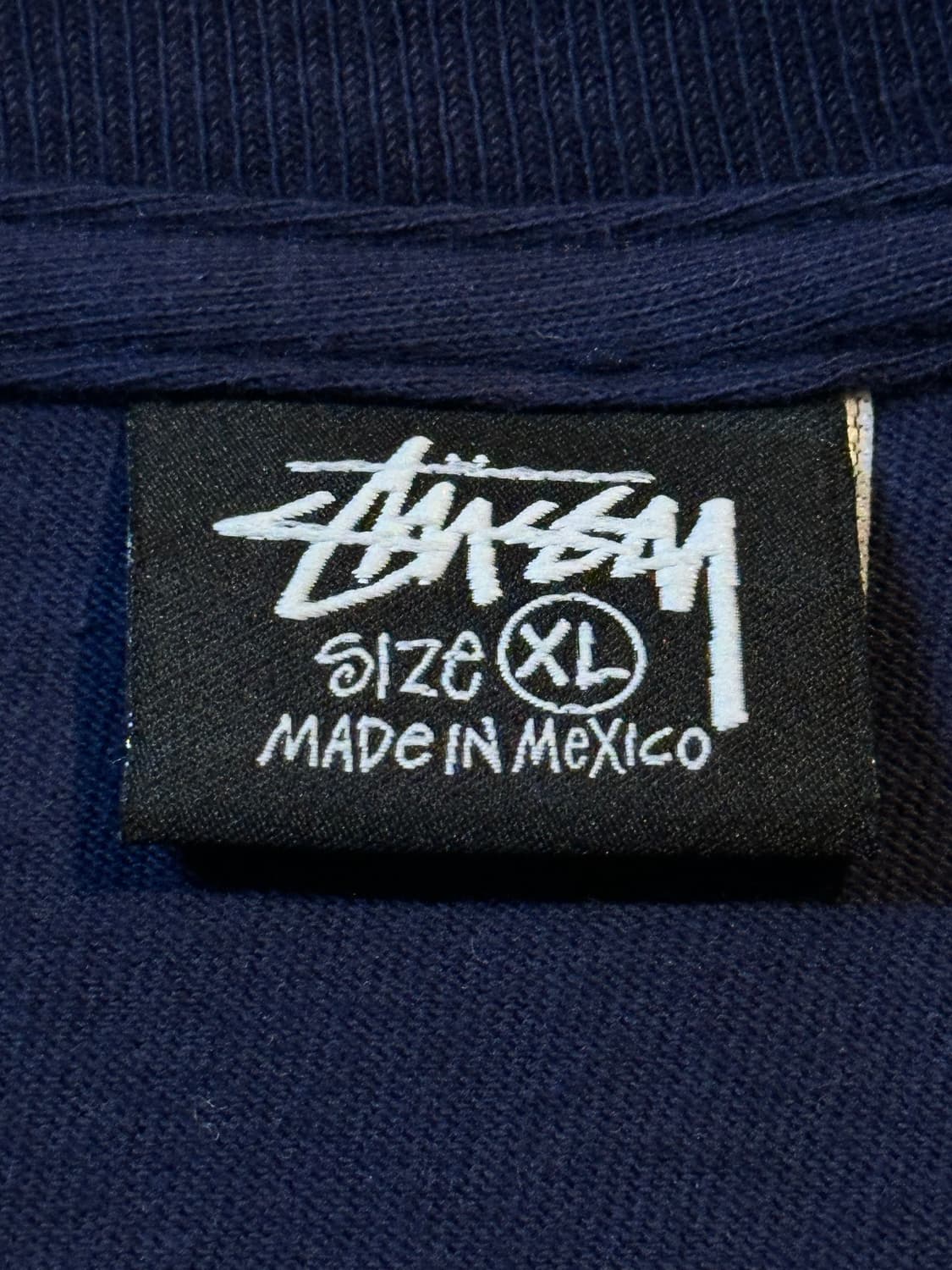 스투시 STUSSY 마스크드 반팔 티셔츠 네이비 상품이미지5