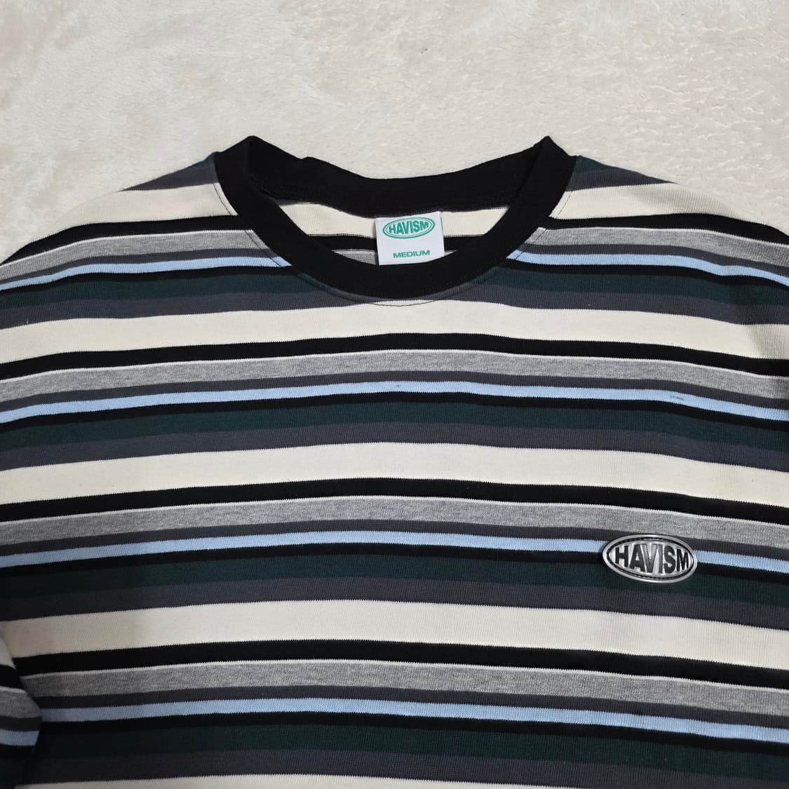 (M)해비즘 공용 스트라이프 티셔츠  상품이미지2