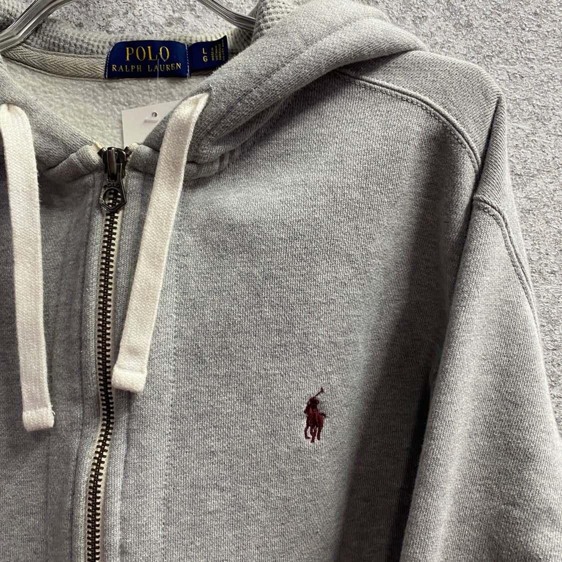 폴로 써멀 그레이 후드 집업 B3488 상품이미지3